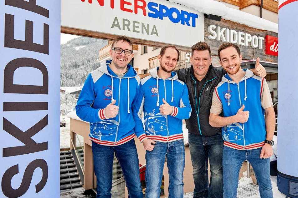 Top-Team im Intersport Arena, 2x in Flachau